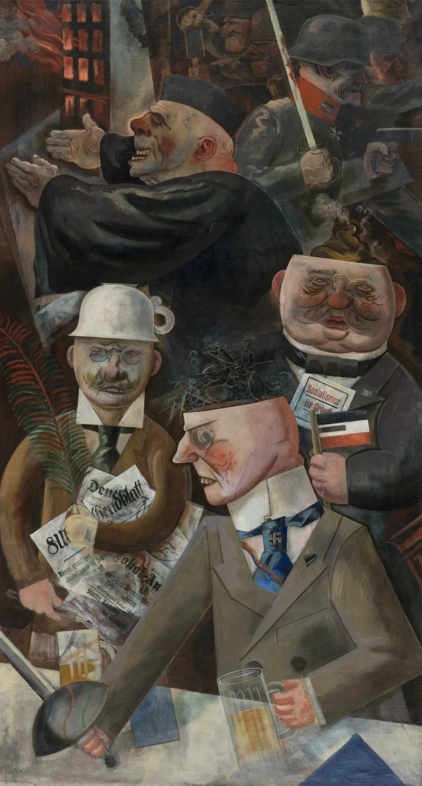 George Grosz, Pillars of Society, 1926 © Neue Nationalgalerie, Stiftung Preußischer Kulturbesitz, Berlin / Photo: Kai Anette Becker
