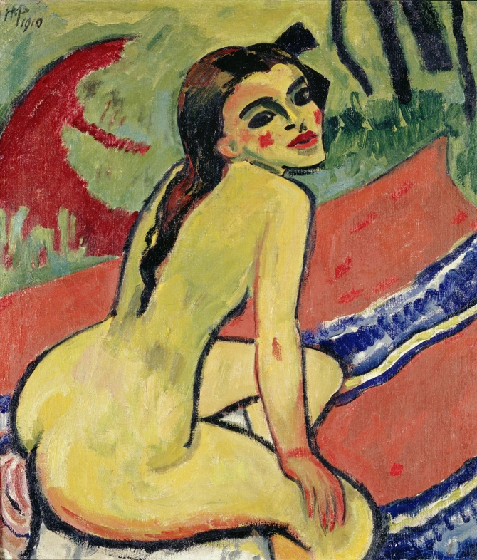 Max Pechstein, Seated Girl, 1910 © Neue Nationalgalerie, Stiftung Preußischer Kulturbesitz, Berlin / Photo: Klaus Göken